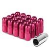 Auto Dynasty 20Pcs M12X1.5 20mmx50mm Aluminum Closed-End Lug Nuts+Extension Adapter