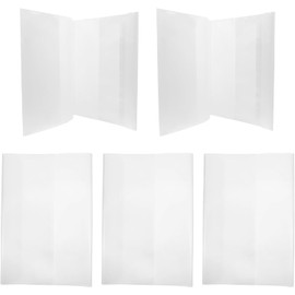 Gadpiparty Funda Protectora Transparente E para Libros y Cuadernos, Material Pp Resistente, Paquete de 5 Piezas Adecuado para Estudiantes