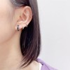 Fashion Baseball Sleeper Small Hoop Earrings for Men Women Cartilage