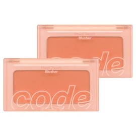 Code Glo Color Mood Touch Blusher 3.5g, 03 Sunset Apricot, 2 pcs / 코드글로컬러 무드터치 블러셔 3.5g, 03 썬셋 살구, 2개