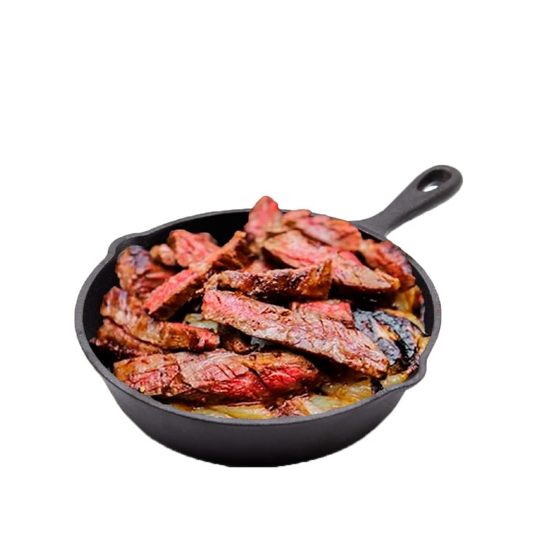 Sartén de Hierro Fundido con Mango, Cast-Iron Skillet, 4" (10