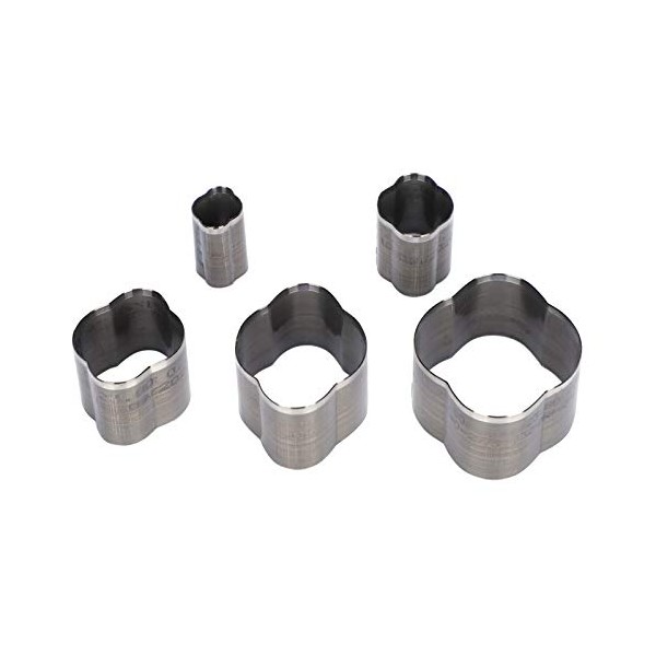 5Pcs Leather Punch Die Set, Geometric Cloud Shape Hollow Leather