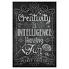 artboxONE Poster 30 x 20 cm Typography Creativity is Intelligence