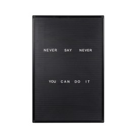 MasterVision Felt Changeable Letter Message Board, Wall Mount Kit Included, 22" x 28", Black Plastic Frame (LET0303055)