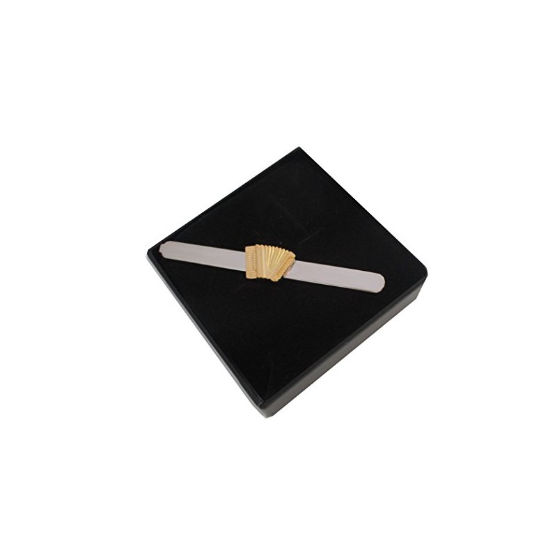 Accordion Tie Pin Accordion Approx. 7 cm Long Shiny Bicolour