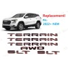 GMC 6PCS Gloss Black Red Door Rear Terrain SLT AWD