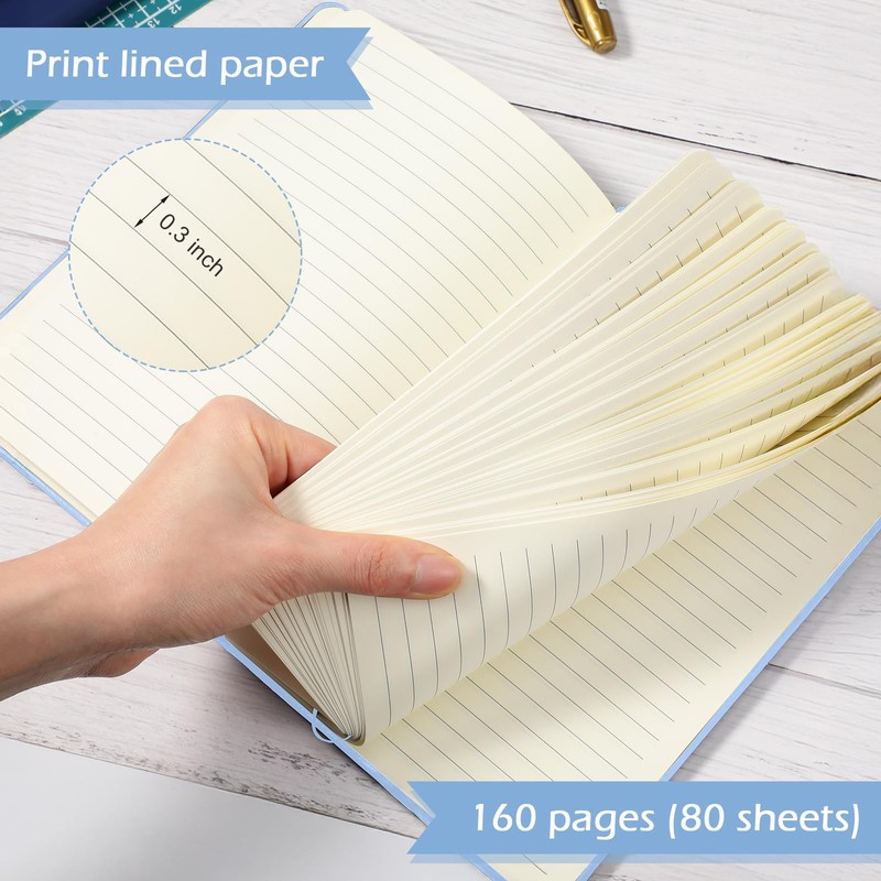 Honoson 20 Pack Lined Journal Notebooks A5 Hardcover Executive Notebook