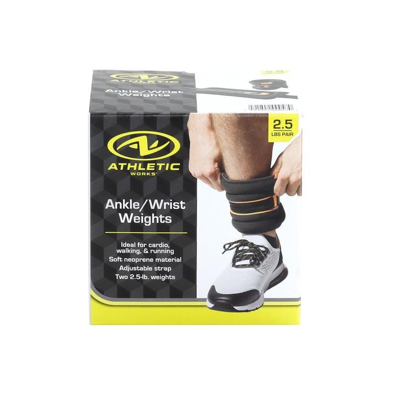 Athletic Works 5lb Pair Ankle & Wrist Weights (2pcs, Each