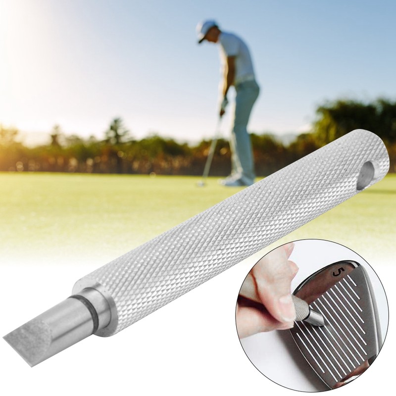 Silver Alloy Club Head Tip Cleaning Knife Groove Cleaner Golf