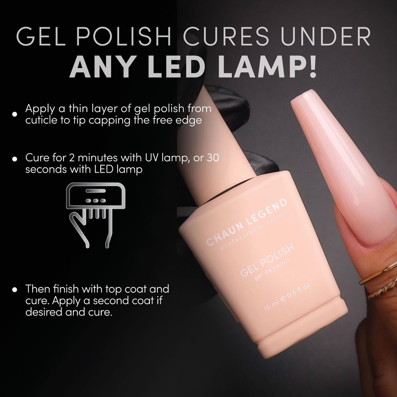 Chaun Legend UV Gel Nail Polish, 0.5 Ounce Long Lasting