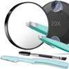 TsMADDTs 20X Magnifying Mirror with Suction Cups, Small Magnify Mirror,