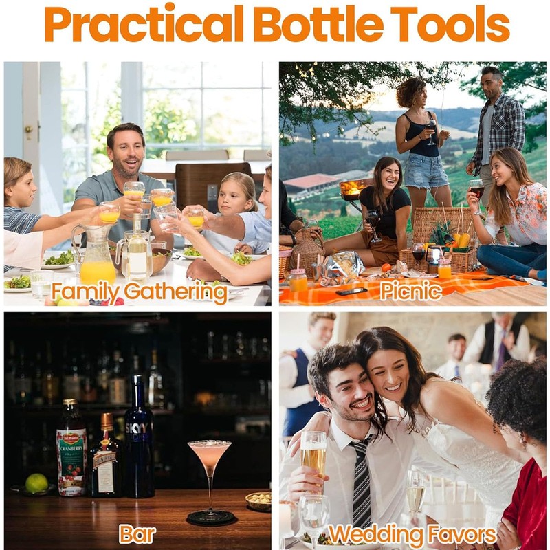 Bottle Opener with Lanyard 2 Pack, Portable Bottle Opener Clip