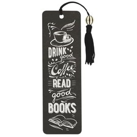 Coffee & Books Beaded Bookmark,1Pc
