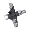 1/8 Three Way Adjustable Metal Air Hose Splitter Airbrush Fitting