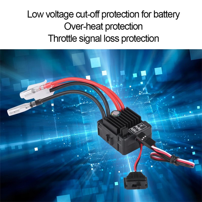 Waterproof Brushed 1060 60A ESC for Monster Touring RC Car