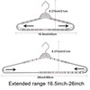 Foshine 4 Pack Extra Large Hangers Big Clothes Hangers Enlarge