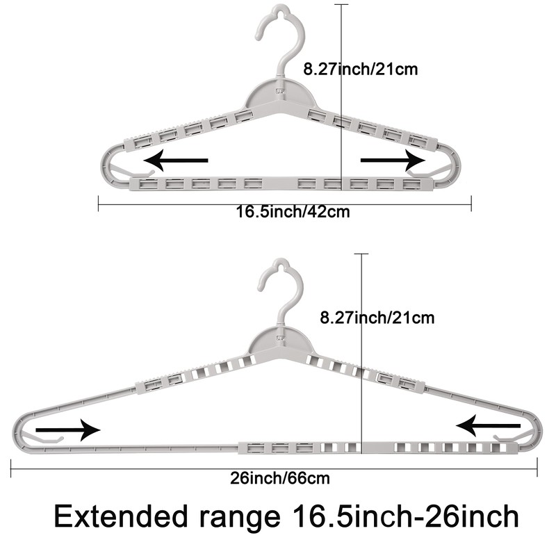Foshine 4 Pack Extra Large Hangers Big Clothes Hangers Enlarge