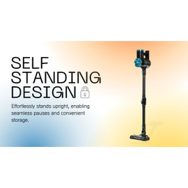 Vacuonix Cordless Stick Vacuum Cleaner – Bendable Stick Vacuum, Self-Standing Design, LED Lights, Leightweight, and Rechargeable – Ideal Cordless Vacuum Cleaner for Home