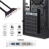 cablecc USB2.0 & USB 3.0 Internal Four Female Mount Panel