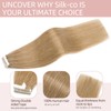 Silk-co Tape in Hair Extensions 12in 100% Real Remy Straight