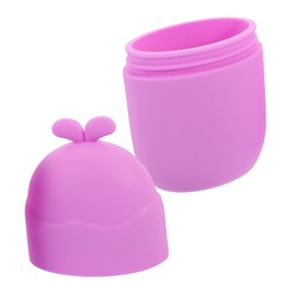 NOLITOY Ice Cube Tray Facial Massage Ice Roller Ice Roller Skin Care Facial Ice Roller for Face Eye Ice Roller Cute Face Reusable Ice Roller DIY Facial Massager Purple