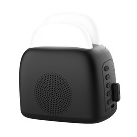 Milageto Portable Sound Machine Sleep Machine Lightweight Relaxing White Noise Machine with 6 Soothing Sounds for Bedroom Living Room, Black