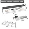 5 Wheel Dough Cutter, Expandable Pizza Slicer, 5 Wheel Stainless