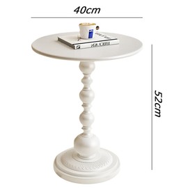 Elegant Iron Round Side Table, Modern Retro Small Coffee Table, Minimalist Design Style, Suitable for Living Room, Bedroom, Office, Balcony, and Small Apartments