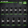 TecoTek 1/2" Drive Deep 6-Point Impact Socket Set, 11-Piece Standard