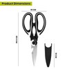 Albert Austin Multipurpose Sharp Kitchen Scissors with Protective Cover Stainless