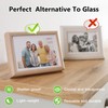 EasBriight 10-Pack of 12×12"×0.02" PET/Plexiglass Sheets, Transparent Flexible Plastic Sheet