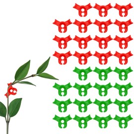 ZYBHMJE 20 Pcs Plant Bender Plant Training Clips, Lst Clips for Low Stress Training Plant Stem Support 90 Degree Angle Plant Clips(Red and Green)