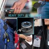Geieold Retractable ID Card Holder and Robust Carabiner Key Ring,