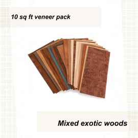 Sauers Mixed Variety Domestic & Exotic Veneer Pack, 10 Sq Ft Pack
