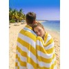 Oversized Cabana Beach Towels Set of 4 - Soft Cotton,