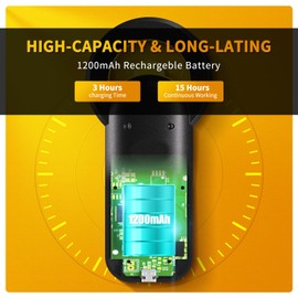 NETUM Bluetooth Pet Microchip Reader, 3-in-1 Wireless Animal Universal Microchip Tag Reader Scanner with 1.44" TFT Screen, 1200mAh Rechargeable Battery, Stores Up to 20000 Records (DJ-130)