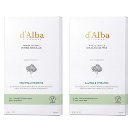 Dalba White Truffle Double Mask Pack, 4 packs, 2 pieces / 달바 화이트 트러플 더블 마스크팩, 4개입, 2개