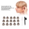 Hearing Amplifier Plugs Double Layers Silicone Ear Plug Tips Dome