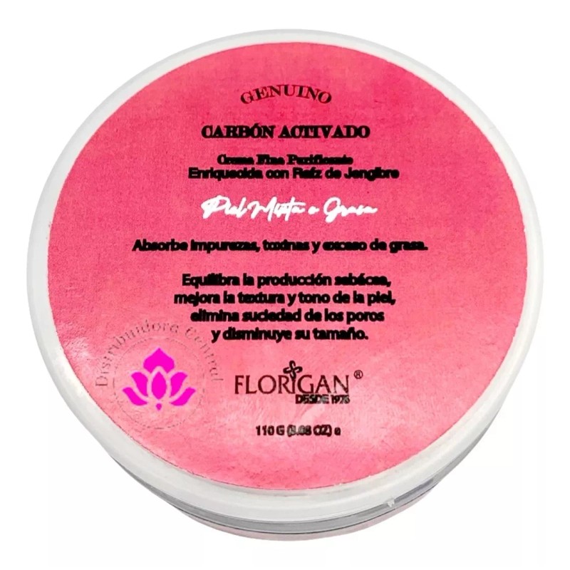 Florigan Crema Fina Purificante Carbon Activado Florigan® 110g.