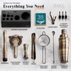 BARE BARREL® Mixology Bartender Kit Bar Set | 14-Piece Cocktail