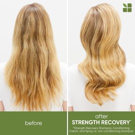 Biolage Strength Recovery Shampoo Reparador de Cabello Dañado 400 ml | Shampoo Reparador y Fortalecedor| Fórmula Vegana & Libre de Crueldad Animal