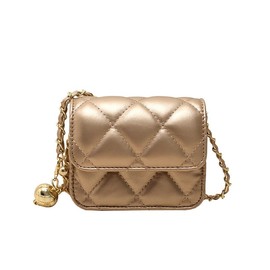 NXITK Belt Bag Mini Belt Bag for Women Crossbody Bag Purse Small Leather Waist Bag Fashionable Waist Purse Trendy Belt Purse (MINI,Gold)