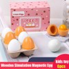 HANSGO HANSGO Wooden Easter Eggs, 6PCS Pretend Play Food Play