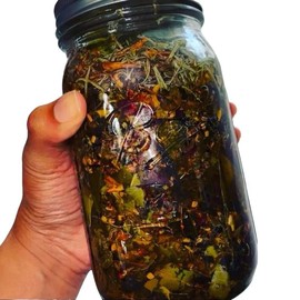 Growing It “Thick & Long” 22+ Herbal Hair Aryuveda Oil Stimulating Fast Acting Hair Growth Oil With Herbs Infused For thickness and length Haircare Comfort  Hydrate Nourishing Moisturizer - Specification: 4 oz.