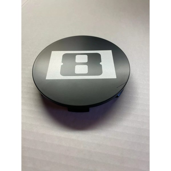 Level 8 Matte Black Snap In Wheel Center Cap CC80804