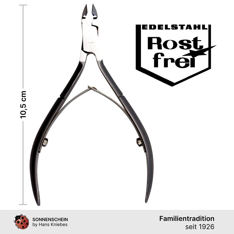 Sonnenschein by Hans Kniebes 10.5 cm Cuticle Nippers with Spring