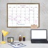 TORASO Dry Erase Monthly Calendar Board, Solid Pine Wood Rustic