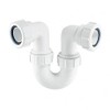 McAlpine TR10 Running Tubular Swivel 'P' Trap, White