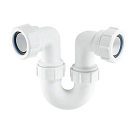 McAlpine TR10 Running Tubular Swivel 'P' Trap, White