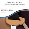 Hirificing Car Seat Belt Buckle Protector Cover, 2PCS Leather Pad